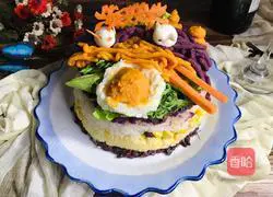 Illustration of how to make a good harvest birthday cake 13