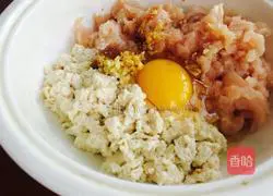 Illustration of how to make tofu hamburger 2