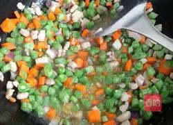 Illustration of how to make braised beans and rice 3