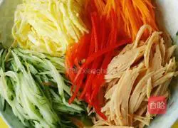 Sesame sauce colorful cold noodles recipe 1
