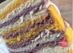 Pumpkin and Purple Sweet Potato Mille-feuille Cake Recipe Illustration 9