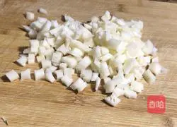 Chinese cabbage and lotus root Illustration of how to make porridge 4