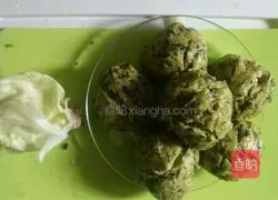 Illustration 3 of how to make steamed buns and fried dough sticks and lettuce soup go together better