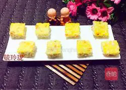 Illustration of how to make golden rice balls 7