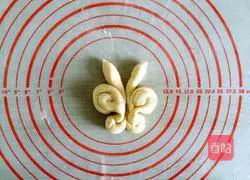 Illustration of how to make butterfly flower rolls 7