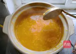 Illustration of how to make pumpkin porridge 9