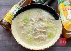 Illustration of how to make cabbage and lean meat porridge 10