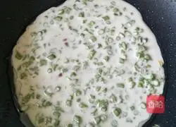 Illustration of making bean pancakes 8