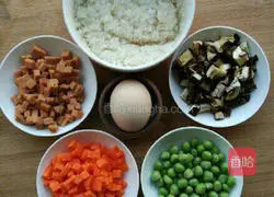 Illustration of how to make assorted braised rice 1