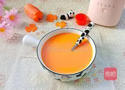 Illustration of how to make rice carrot porridge 12