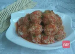 Illustration of how to make tomato sauce rice balls 7