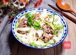 Illustration of home-style beef rice noodles 11