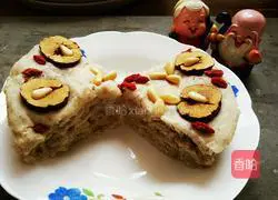 Bean dregs Illustration of how to make hair cake 16