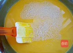 Illustration of how to make red date and pumpkin hair cake 6