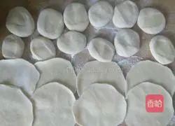 Illustration of how to make pot stickers with chive filling 4