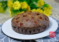 Illustration of how to make black rice cake 17