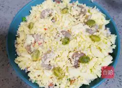 Shrimps Illustration of how to make cheese baked rice 13