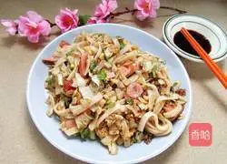 Illustration of how to make fried rice noodles 9