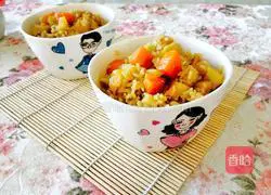 Illustration of how to make braised rice with carrots, potatoes and sausages 9