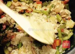 Illustration of how to make seasonal vegetable clay pot rice 10