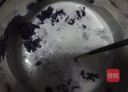 Illustration of how to make glutinous purple sweet potato rice cake 2