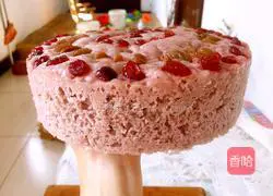 Illustration of how to make purple sweet potato cake 1