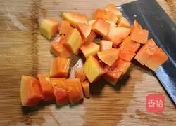 Illustration of how to make papaya, barley and millet porridge 6