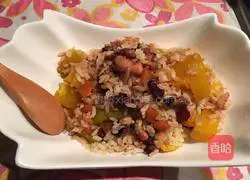 Illustration of how to make squid and pumpkin braised rice (rice cooker) 15