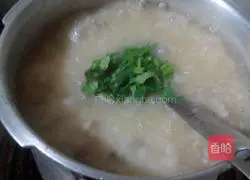 Lean pork liver Illustration of how to make porridge 5