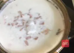 Illustration of how to make seafood milk porridge 6
