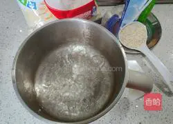 Illustration of how to make milk oatmeal 3
