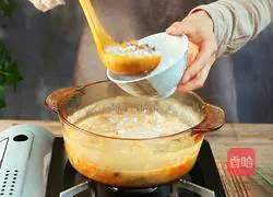 Illustration of how to make oyster health porridge 6