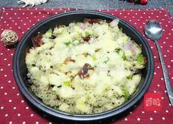 Mushroom Baked Rice Recipe Illustration 11