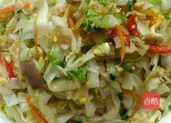 Fried rice noodles and chrysanthemum soup Illustration of how to do it 7