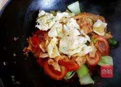 Illustration of how to make egg and vegetable fried pancakes 9
