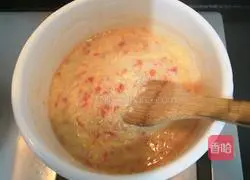 Illustration of how to make tomato, loofah and shrimp porridge 18