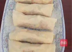 Illustration of how to make spring rolls with bamboo shoots 5
