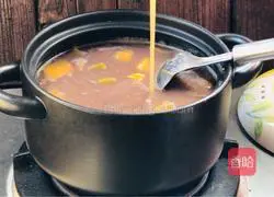 Pumpkin red bean and millet porridge recipe 9