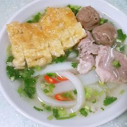 Rice noodles with batter