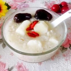 Yam and barley porridge
