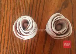 Purple Sweet Potato Rose Roll Recipe Illustration 9