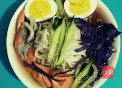 Doraemon version suitable for children ~ Korean cold noodles recipe 10