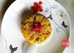 Pumpkin Egg Rice Burger Recipe Illustration 6