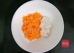 Illustration of how to make oatmeal and chicken porridge (baby food supplement) 5