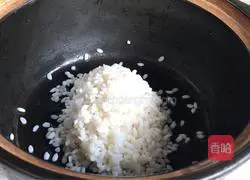 Illustration of how to make rice and perilla rock sugar porridge 2