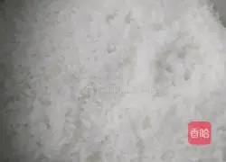 Illustration of how to make glutinous rice 1