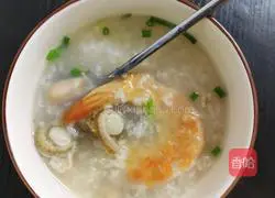 Dried shrimp Illustration of how to make Yuanbei porridge 5