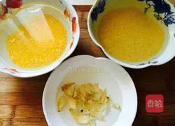 Illustration of how to make millet porridge 1