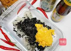 Seaweed rice balls Practice illustration 7