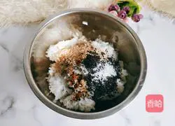 Illustration of how to make fried sesame rice balls 6